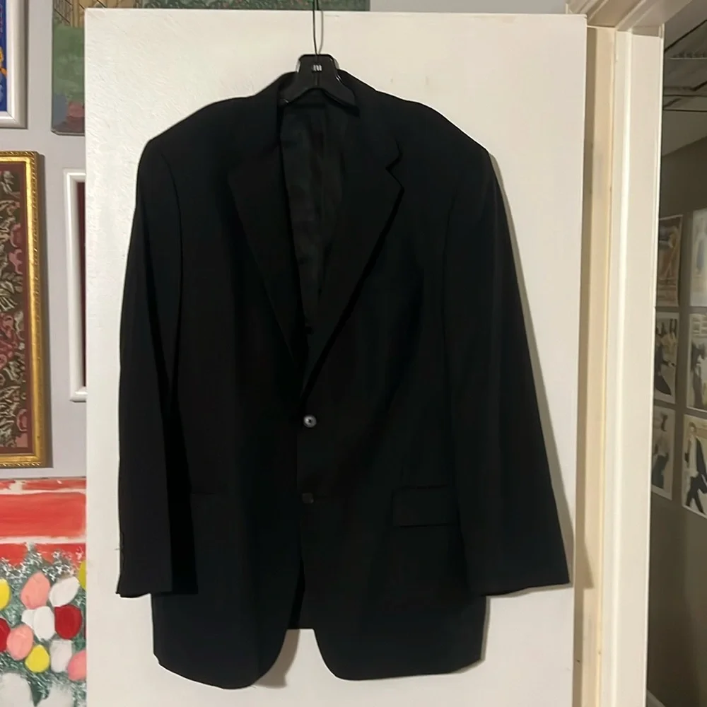 Joseph Abboud mens black lightweight wool jacket
